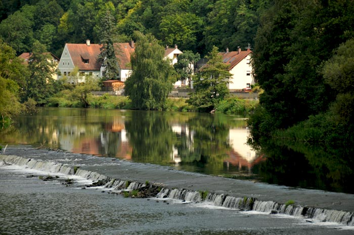 The Naab river in Pielenhofen