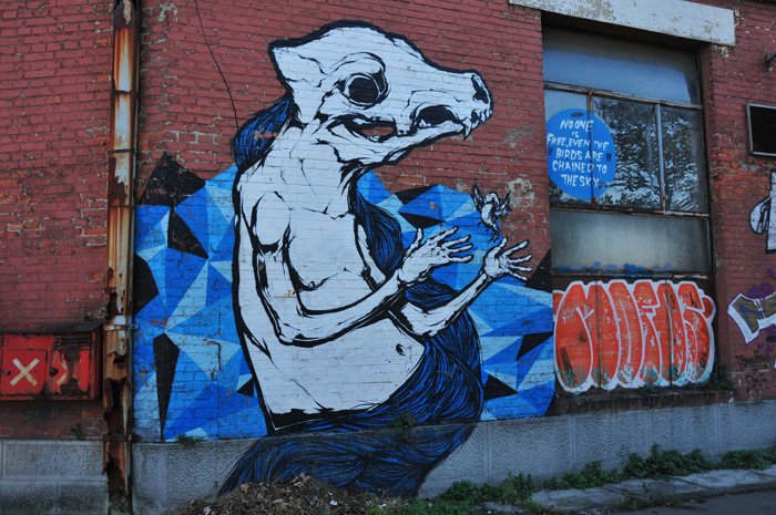 Zurück zum Camping Center Belgrad - Straßenkunst am Weg