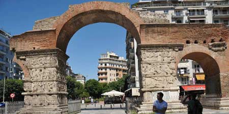 Galerius Arch - late Roman triumphal arch in Thessalonica