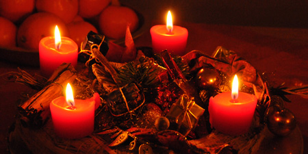 Advent wreath - decorative table element or religious symbol