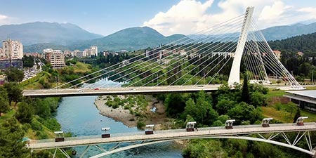 Podgorica – heute das kulturelle Zentrum von Montenegro