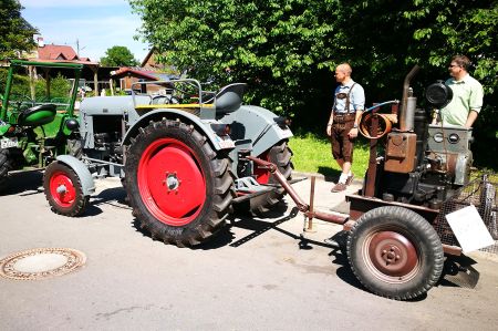 950 years Anhausen - tractors in the center of celebrations