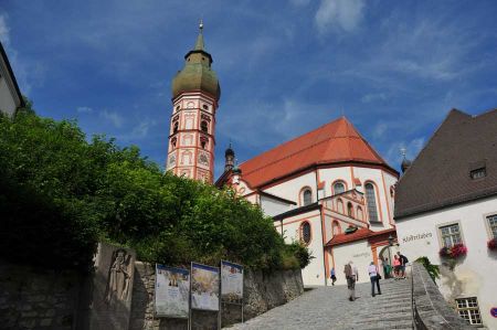 The monastery Church Andechs on top of monastery mountain