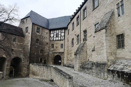 The palace complex of Neuenburg near Freyburg on the Unstrut