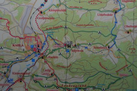 Wanderung von Kahla hinauf zur Leuchtenburg (Seitenroda)