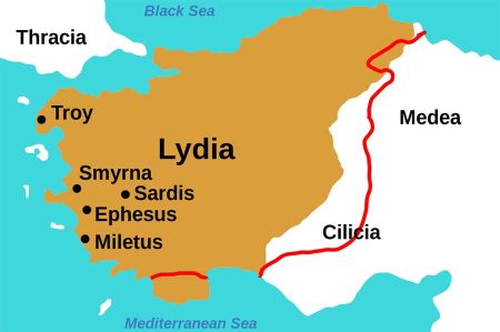 Lydien Hauptstadt Sardes