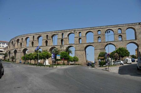 The aqueduct of Kavala - on the Via Egnatia