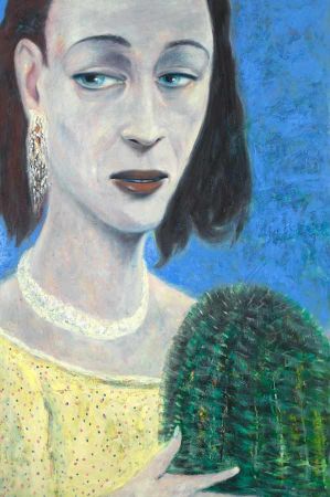 Lucrezia Borgia l auf Holz 2021 180 110 cm