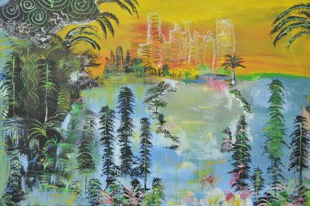 El Sebastinio - German-Turkish acrylic artist at the Grenzenlos