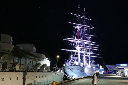 Dar Pomorza - three-masted sail training ship in Gdynia