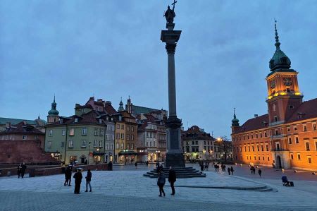 Ein Kurzbesuch am Schlossplatz von Warschau
