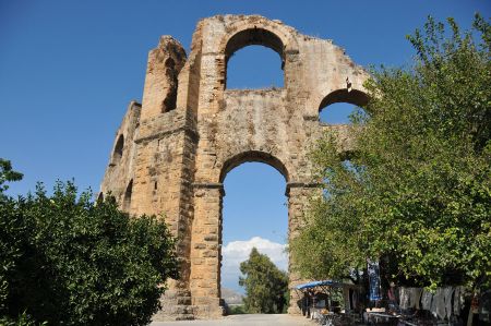 Ruine des Aquädukts von Aspendos, Kleinasien