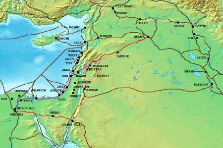 Handelsrouten an der Levante in der Römerzeit