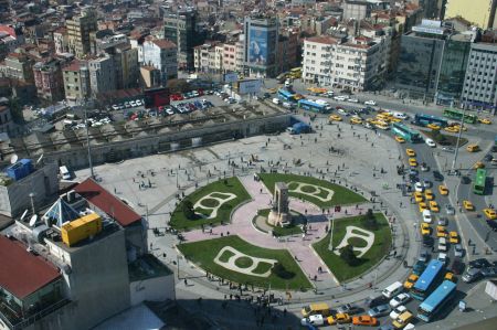 History of the media-heavy Taksim Square in Istanbul