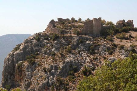 The ruins of Tokmar Kalesi near Silifke