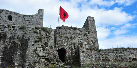 Rozafa Castle ruins - a legendary fortress at Shkodra
