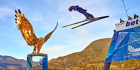 Ski jumpers determine daily sporting events at turn of year