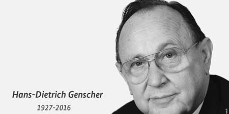 Zum Tode Hans-Dietrich Genscher