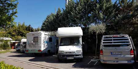 Station 9 - Camper stop at the 3-star Hotel Baron in Tirana