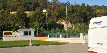 Camper Stop Princeplatz at Visnja Gora in Slovenia