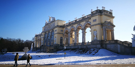 Der Schlosspark und die Gloriette von Schönbrunn
