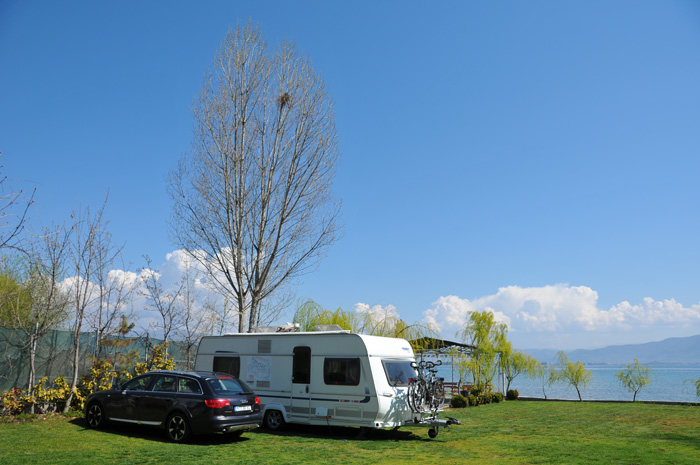 Intermediate stop at Camping Rino in Struga