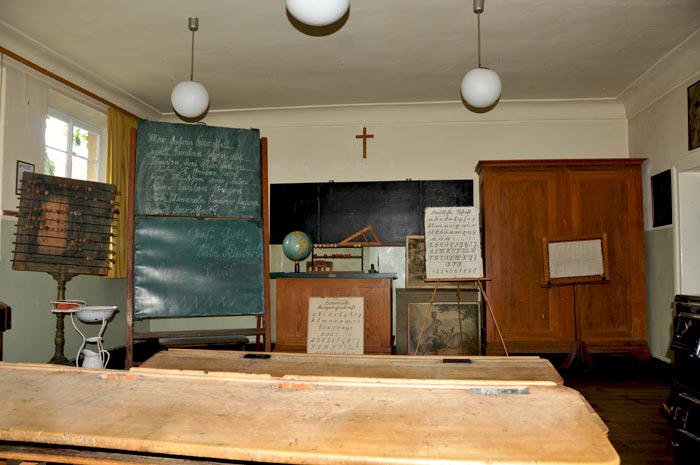 Klassenraum in der Schule im Kirchenburgmuseum