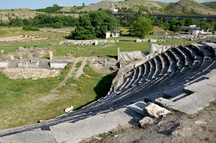 Das antike Theater in Stobi