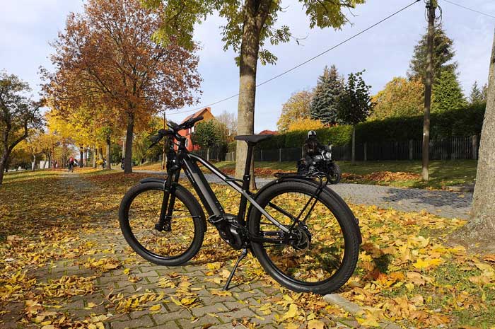 Autumn bike tour through the Burgenland district near Billroda