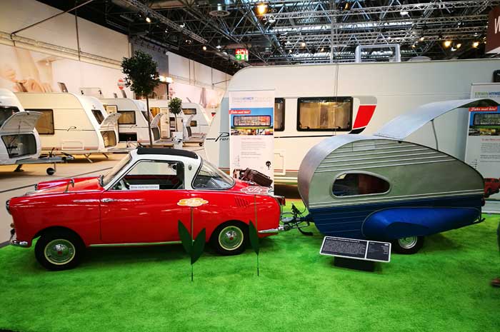 Caravans at the Exhibition Salon Düsseldorf - yesterday & today