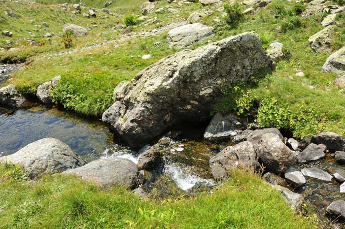 Entlang des Wildbachs im Jablanica Gebirge 