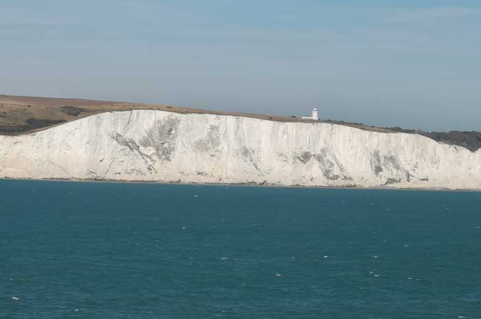 White Cliffs of Dover - The chalk cliffs in front