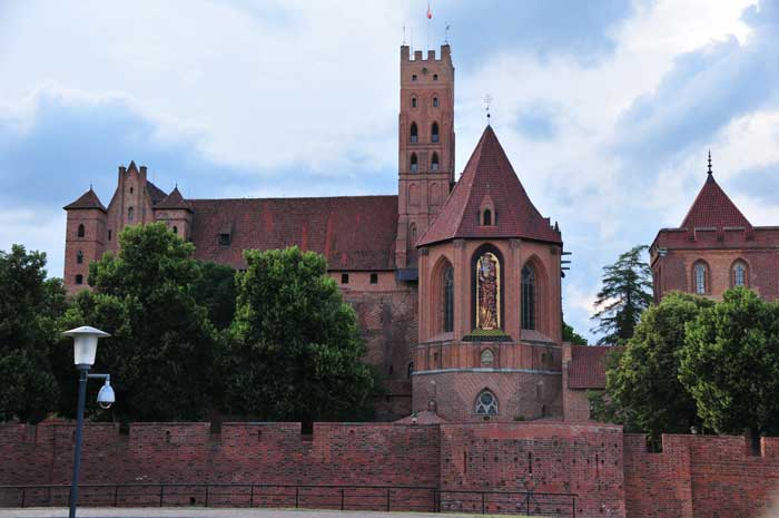Malbork - a gothic medival residance Castle of Crusaders
