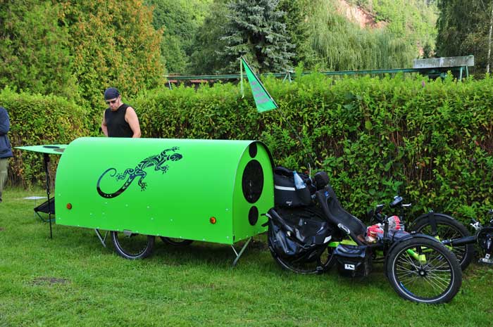 Caravana de bicicletas y camping &#8211; disputa en Wünschendorf