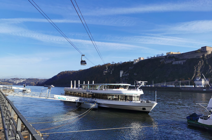 Koblenz cable car – a tourist attraction to the fortress
