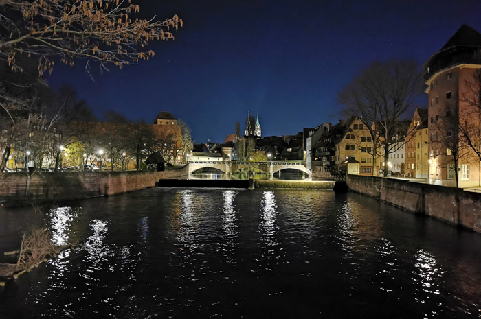 Nuremberg - through the old town at night