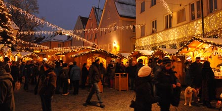 Joining the Christmas market in Kaufbeuren