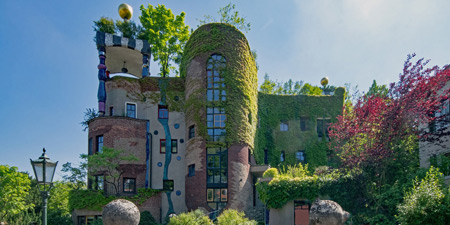 Brine springs and Hundertwasserhaus in Bad Soden
