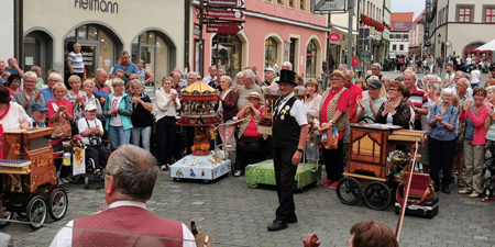Barrel organs and Laierkasten at Naumburg Wine Festival
