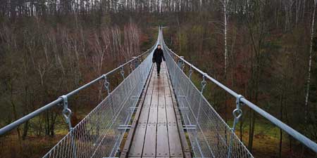 Von Gehoven zur Hängebrücke Hohe Schrecke