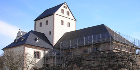 Historic monastery Mildenfurth near Wünschendorf