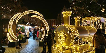 Meiningen Christmas magic with ice rink