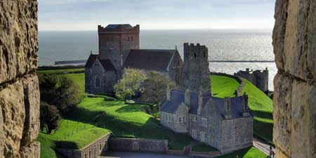 Once a Roman lighthouse - later part of the Dover fortress