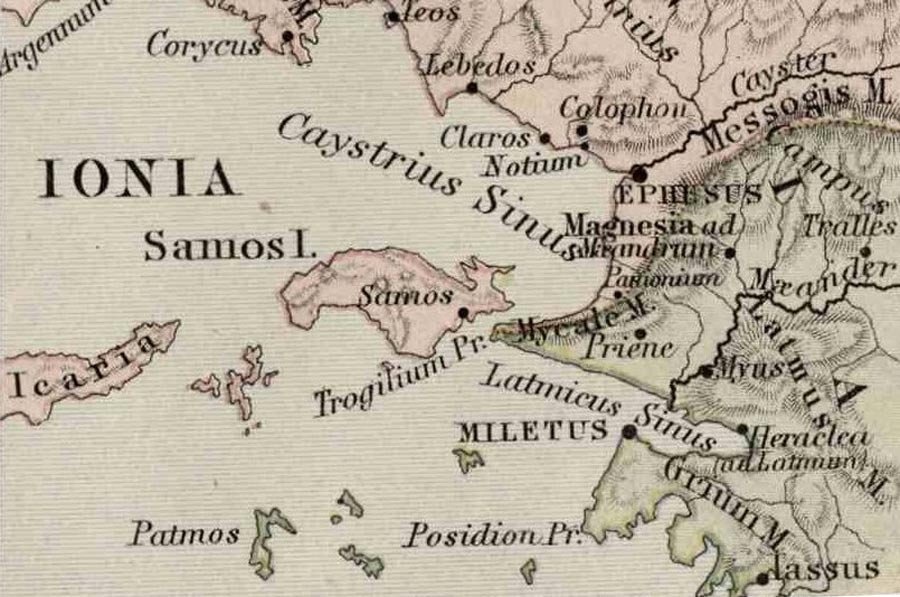 Ionian League on the west coast of Asia Minor