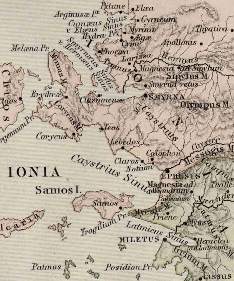 Ionischer Bund 1886 Keith Johnston