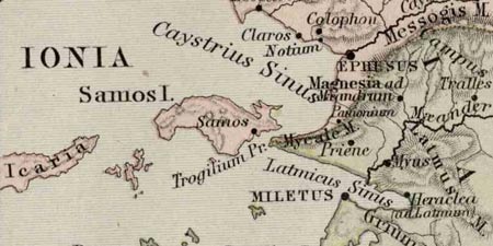 Ionian League on the west coast of Asia Minor
