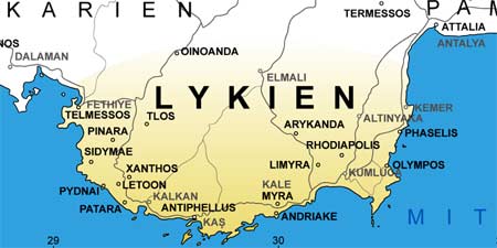 Lykien zwischen Fethiye und Antalya