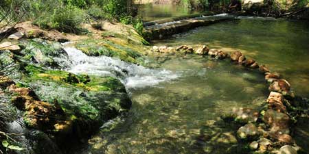 The hot springs of Eleftheres near Kavala