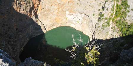 Sinkholes - Red and Blue Lake next to Imotski