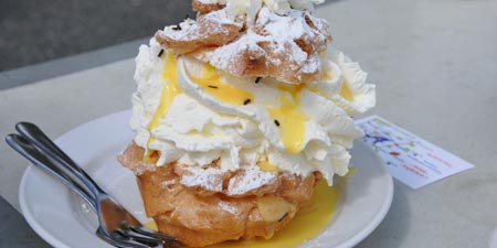 Cream puffs at the Oker dam